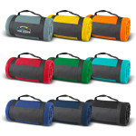 Picnic Blankets  - Glasgow Fleece Blanket with Strap