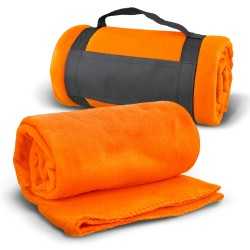 branded Glasgow Fleece Blanket with Strap, from our range of promotional Picnic Blankets