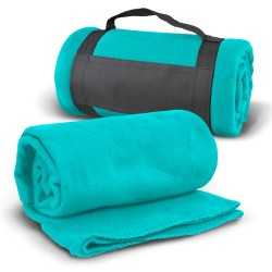branded Glasgow Fleece Blanket with Strap, from our range of promotional Picnic Blankets