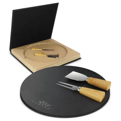 branded Ashford Slate Cheese Board Set, from our range of promotional Cheese Sets