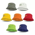 branded Bondi Bucket Hat - Black Sandwich Trim, from our range of promotional Wide Brim Hats
