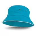branded Bondi Bucket Hat - White Sandwich Trim, from our range of promotional Wide Brim Hats