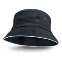 branded Bondi Bucket Hat - White Sandwich Trim, from our range of promotional Wide Brim Hats