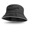 branded Bondi Bucket Hat - White Sandwich Trim, from our range of promotional Wide Brim Hats