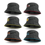 Wide Brim Hats  - Bondi Bucket Hat - Coloured Sandwich Trim