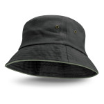 Wide Brim Hats  - Bondi Bucket Hat - Coloured Sandwich Trim