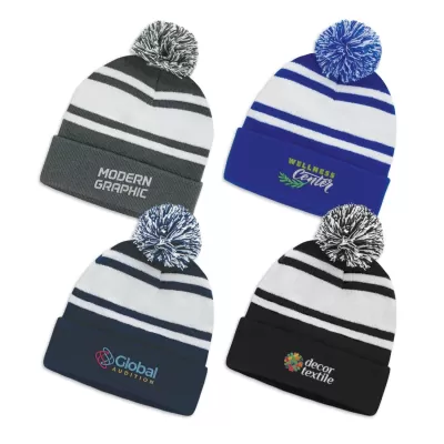 branded Commodore Beanie with Pom Pom, from our range of promotional Beanies