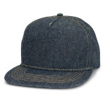 Caps - Denim Flat Peak Cap