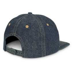 Caps - Denim Flat Peak Cap