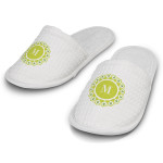 branded Rochester Waffle Slippers, from our range of promotional Bath Robes