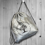 Drawstring Bags &amp; Back Sacks  - Titanium Drawstring Backpack