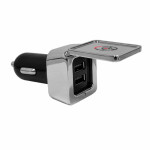 Phone &amp; Tablet Chargers  - Dual Square Metal Car Charger