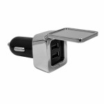 Phone &amp; Tablet Chargers  - Dual Square Metal Car Charger