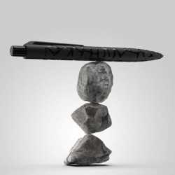 Plastic Promotional Pens - Marko Stone Pen