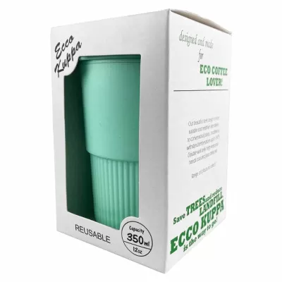 branded Ecco Kuppa Universal 350ml, from our range of promotional Reusable Coffee Cups - Plastic & Ceramic