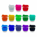 branded Venice Glass Coffee Cup 250ml, from our range of promotional Reusable Coffee Cups - Glass
