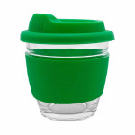 branded Venice Glass Coffee Cup 250ml, from our range of promotional Reusable Coffee Cups - Glass