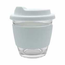 branded Venice Glass Coffee Cup 250ml, from our range of promotional Reusable Coffee Cups - Glass