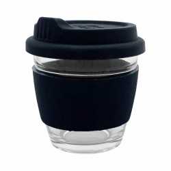 branded Venice Glass Coffee Cup 250ml, from our range of promotional Reusable Coffee Cups - Glass