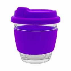 branded Venice Glass Coffee Cup 250ml, from our range of promotional Reusable Coffee Cups - Glass