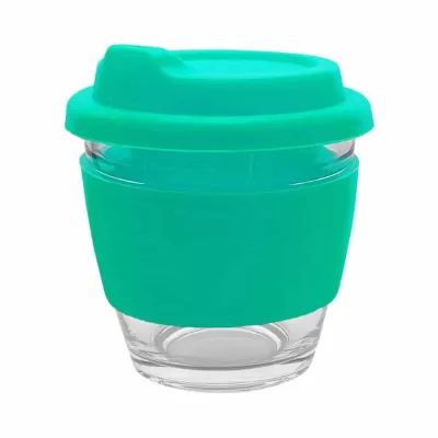 branded Venice Glass Coffee Cup 250ml, from our range of promotional Reusable Coffee Cups - Glass