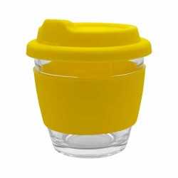 branded Venice Glass Coffee Cup 250ml, from our range of promotional Reusable Coffee Cups - Glass