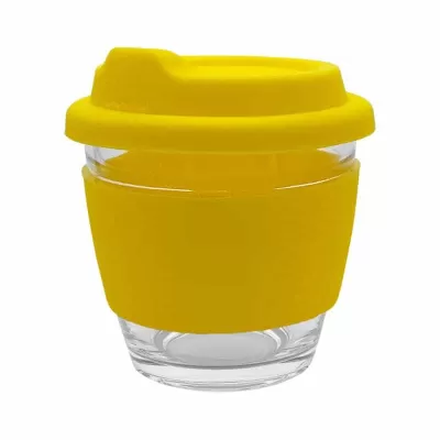 branded Venice Glass Coffee Cup 250ml, from our range of promotional Reusable Coffee Cups - Glass
