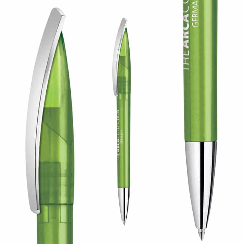 branded Arca MM Transparent Plastic Pen, from our range of promotional Plastic Promotional Pens