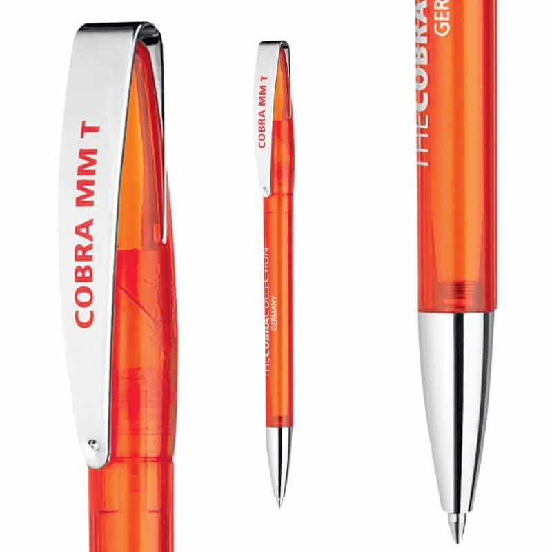 branded Cobra MM Transparent Plastic Pen, from our range of promotional Plastic Promotional Pens