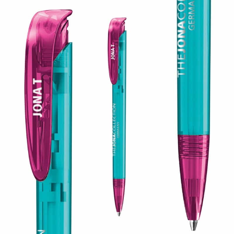 branded Jona Transparent Plastic Pen, from our range of promotional Plastic Promotional Pens