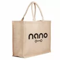 branded Jute Bag Natural, from our range of promotional Jute Shopping &amp; Tote Bags