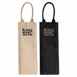 branded Montpellier Jute Wine Carrier, from our range of promotional Jute Shopping & Tote Bags