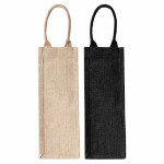 branded Montpellier Jute Wine Carrier, from our range of promotional Jute Shopping &amp; Tote Bags
