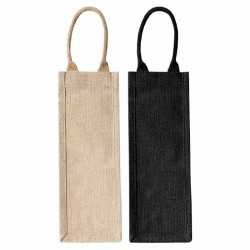branded Montpellier Jute Wine Carrier, from our range of promotional Jute Shopping & Tote Bags