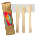 branded 4pcs Wooden Cutlery Set, from our range of promotional Homeware Products