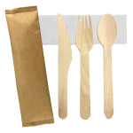 branded 4pcs Wooden Cutlery Set, from our range of promotional Homeware Products