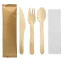 branded 4pcs Wooden Cutlery Set, from our range of promotional Homeware Products