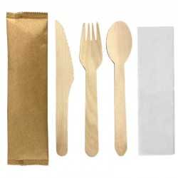 branded 4pcs Wooden Cutlery Set, from our range of promotional Homeware Products