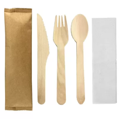 branded 4pcs Wooden Cutlery Set, from our range of promotional Homeware Products