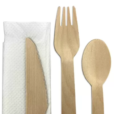 branded 4pcs Wooden Cutlery Set, from our range of promotional Homeware Products