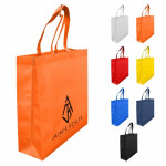 branded Laminated Non Woven Bag with Large Gusset, from our range of promotional Non Woven Tote Bags