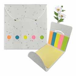 branded Daisy Seed Sticky Note Pad, from our range of promotional Printed Post It Notes