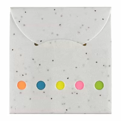 branded Daisy Seed Sticky Note Pad, from our range of promotional Printed Post It Notes