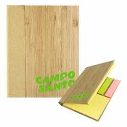 branded Santo Bamboo Sticky Note, from our range of promotional Printed Post It Notes