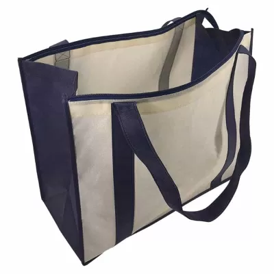 branded Non Woven Large Zipped Shopping Bag, from our range of promotional Non Woven Tote Bags