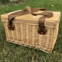 branded Gold Coast Wicker Picnic Cooler Basket(square), from our range of promotional Picnic Sets