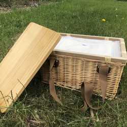 Picnic Sets - Gold Coast Wicker Picnic Cooler Basket(square)