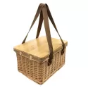 branded Gold Coast Wicker Picnic Cooler Basket(square), from our range of promotional Picnic Sets