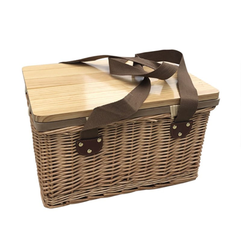 branded Gold Coast Wicker Picnic Cooler Basket(square), from our range of promotional Picnic Sets