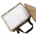 branded Gold Coast Wicker Picnic Cooler Basket(square), from our range of promotional Picnic Sets